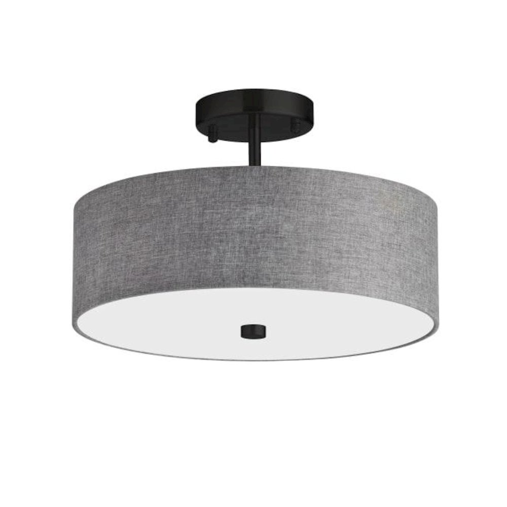 3LT Semi-Flush MB, Grey Shade. Picture 1