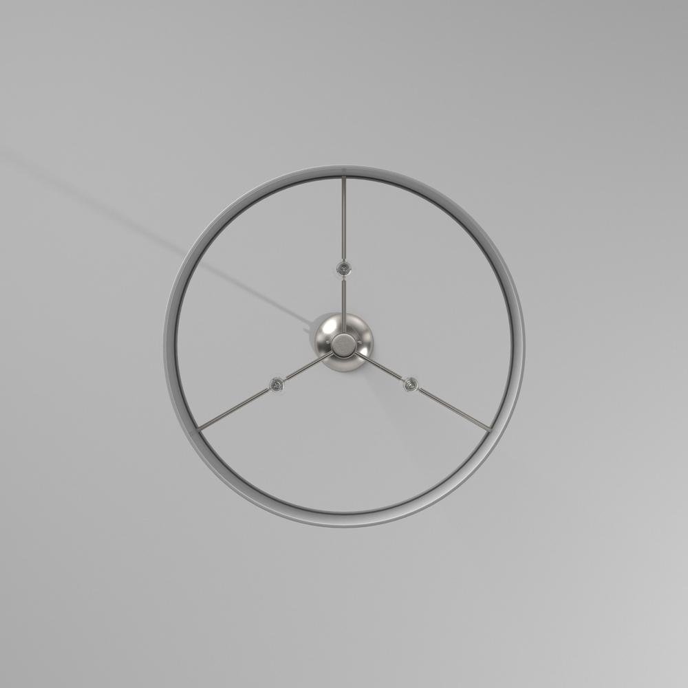 3LT Pendant Satin Chrome finish. Picture 6