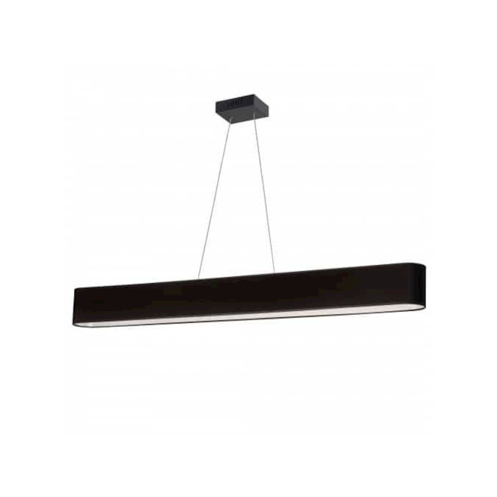 30W Horiz Pendant, Jtone BLK shade, MB. Picture 1