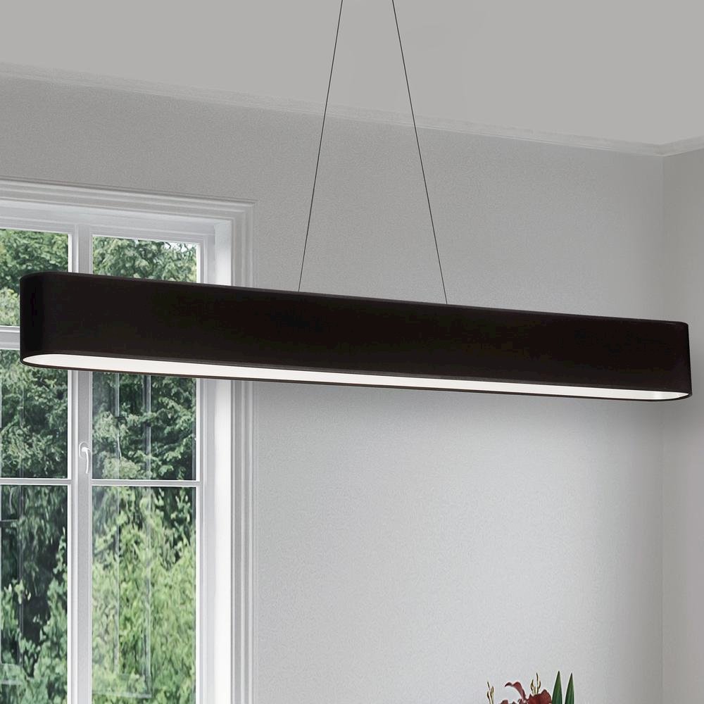 30W Horiz Pendant, Jtone BLK shade, MB. Picture 2