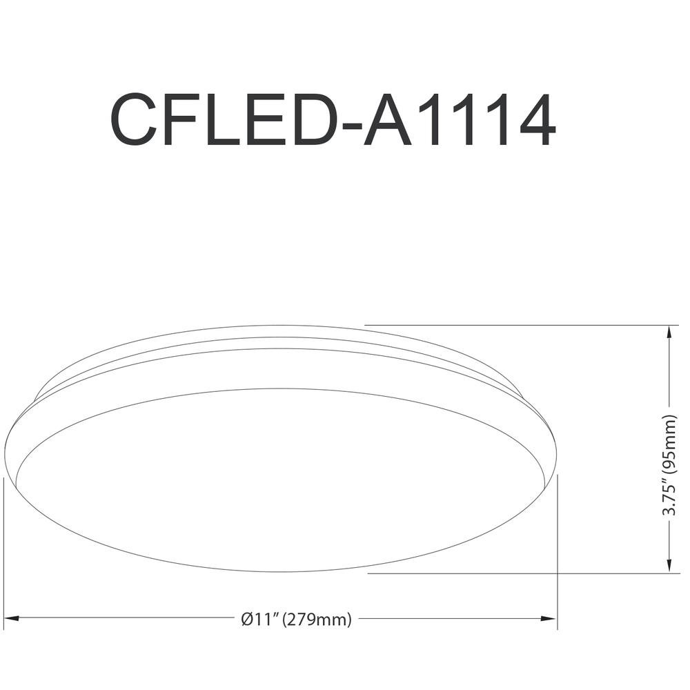 Ceiling Flush 14W 280mm (11"). Picture 2