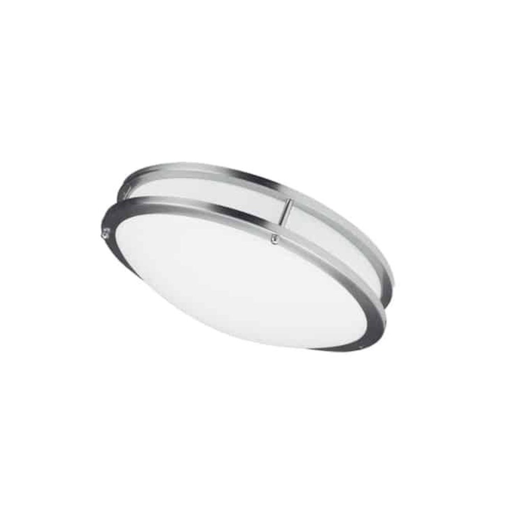 Ceiling Flush 26W 410mm (16"),Satin Chrome. Picture 1