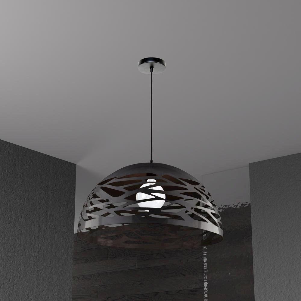 1LT Pendant, Matte Black Finish. Picture 2