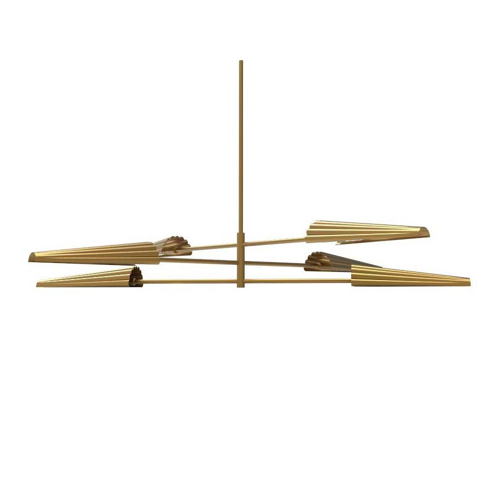 6LT Incan 3-Tier Chandelier, AGB. Picture 1