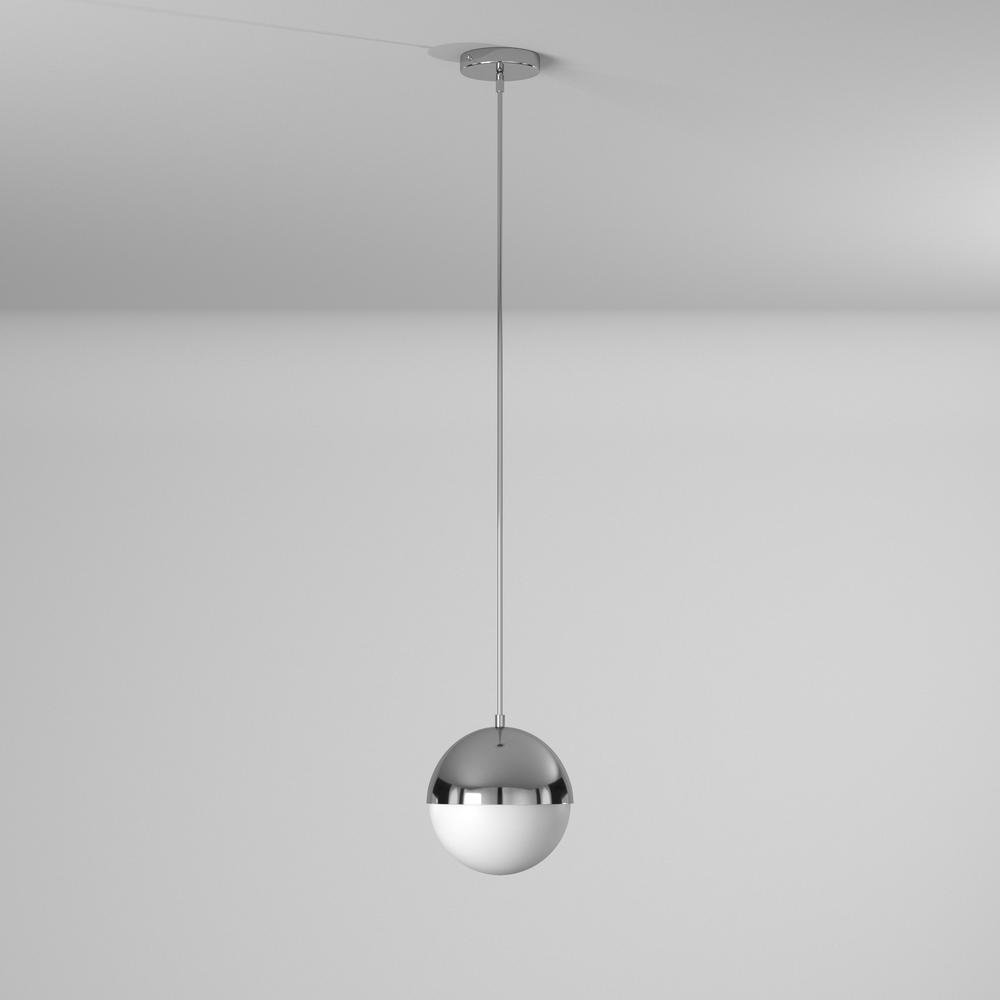 1LT Halogen Pendant, PC, WH Opal Glass. Picture 5