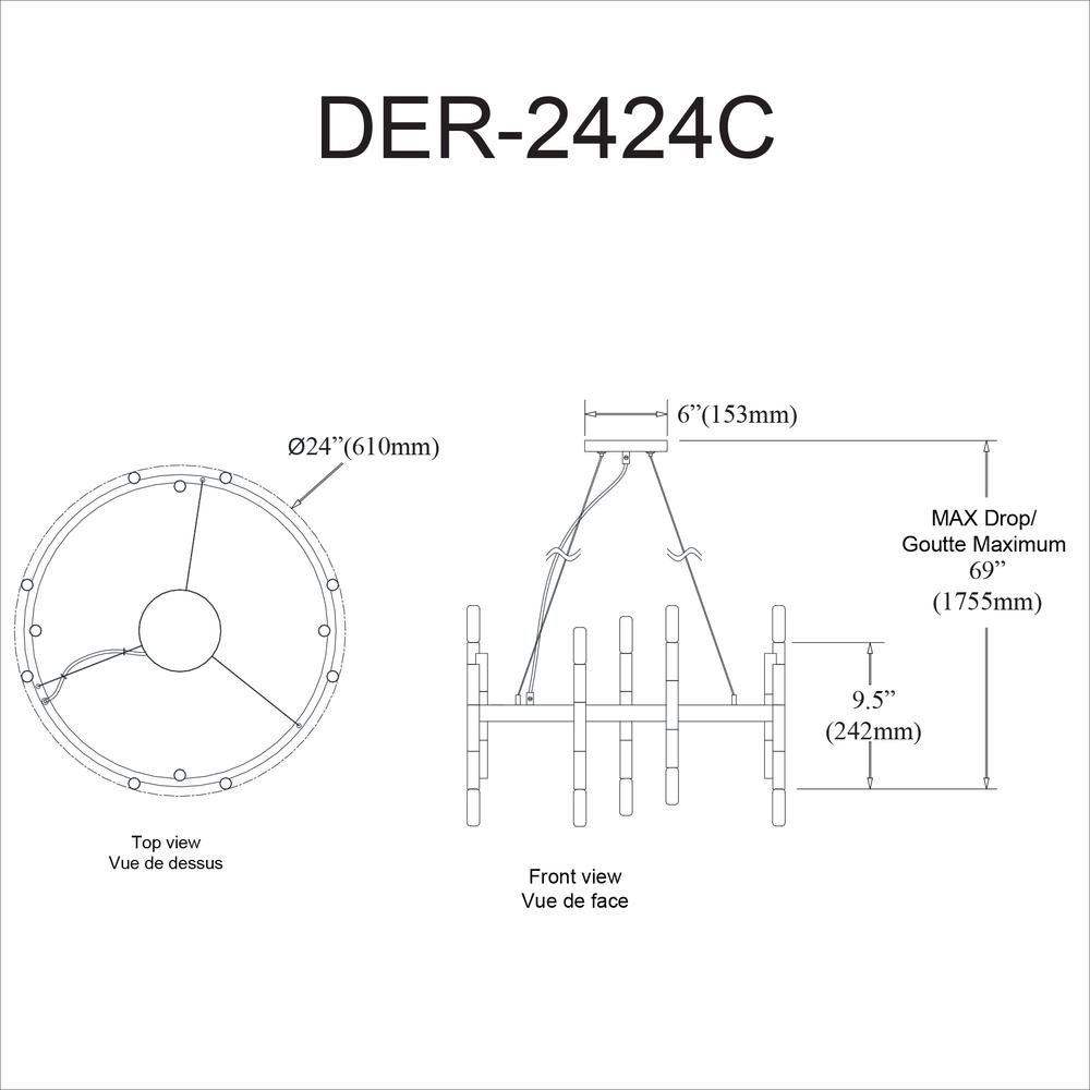 24LT Chandelier, MB & PC. Picture 3
