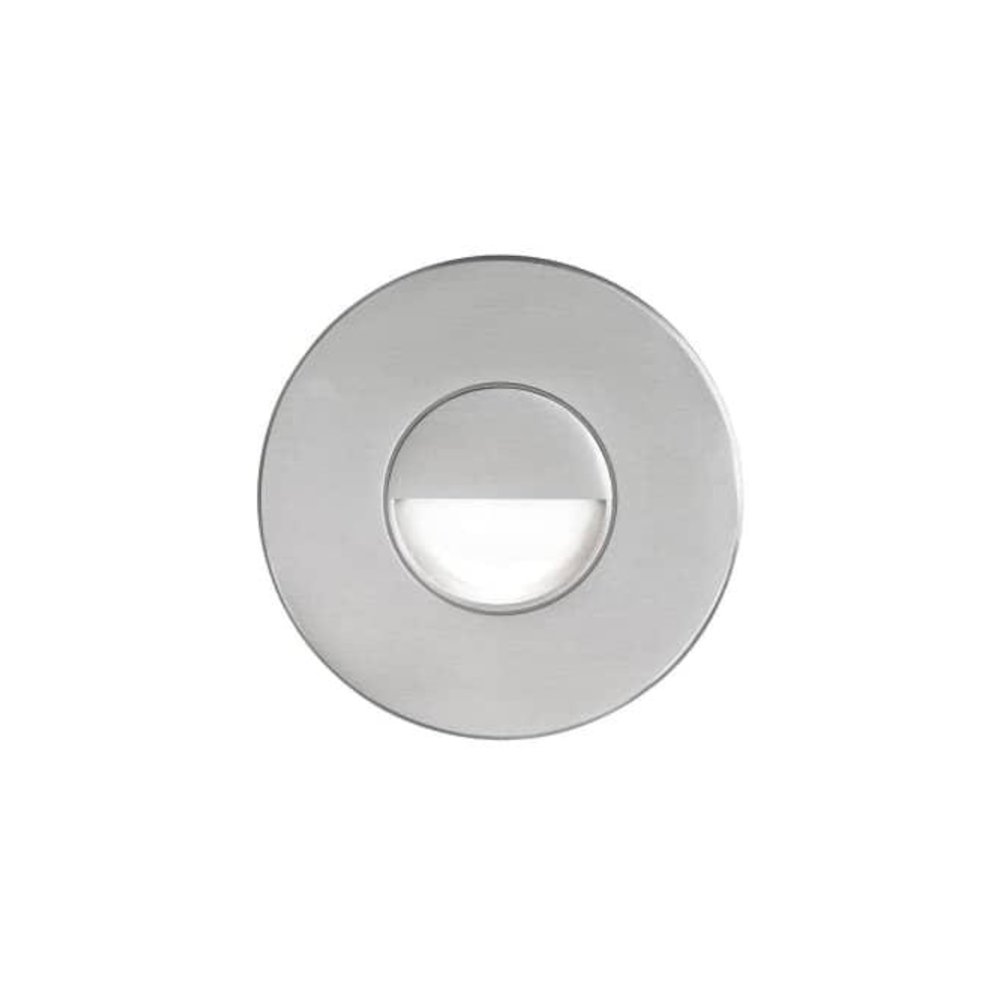 Brushed Alum Round In/Outdoor 3W LED Wal. Picture 1