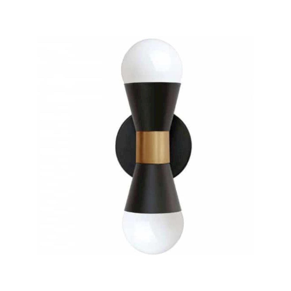 2LT Incandescent Wall Sconce, MB & AGB. Picture 1