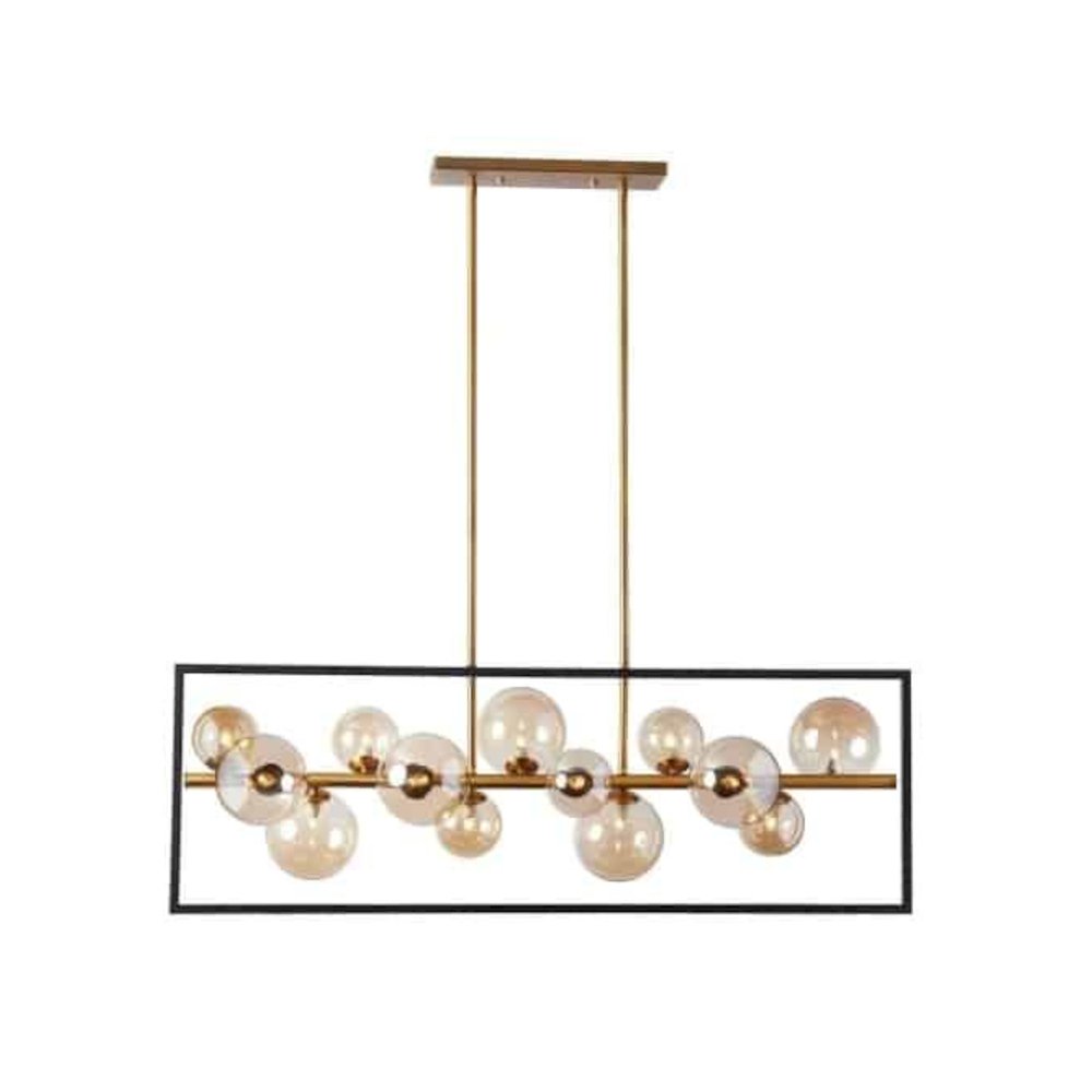 13LT Halgn Horiz Pend MB & VB, Champagne Glass. Picture 1