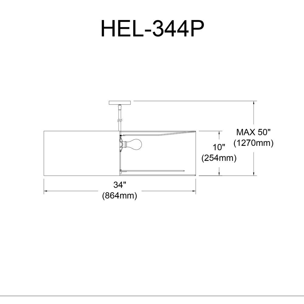4LT Helena Pendant PC, WH,WH Diffuser. Picture 3