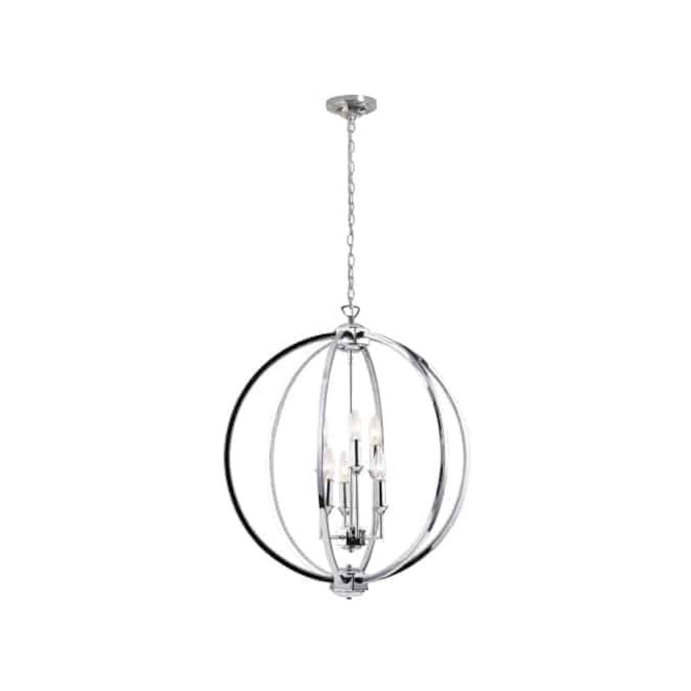 6LT Fixture, Polished Chrome,Jewelled Accents. Picture 1