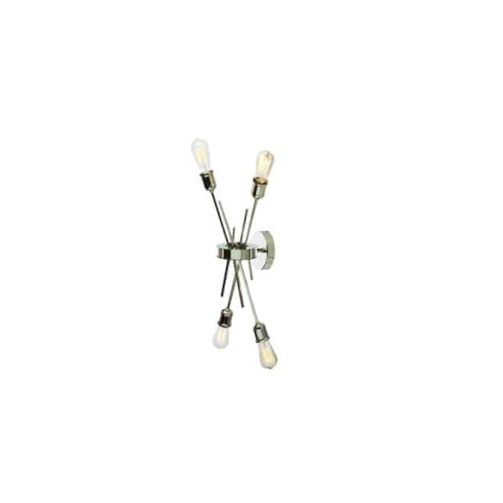 4LT Wall Sconce, Burnished Chrome Finish. Picture 1