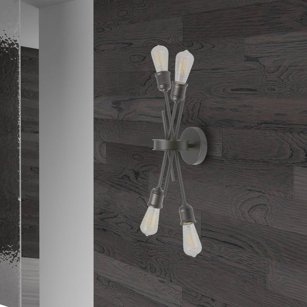 4LT Wall Sconce, Espresso Finish. Picture 2