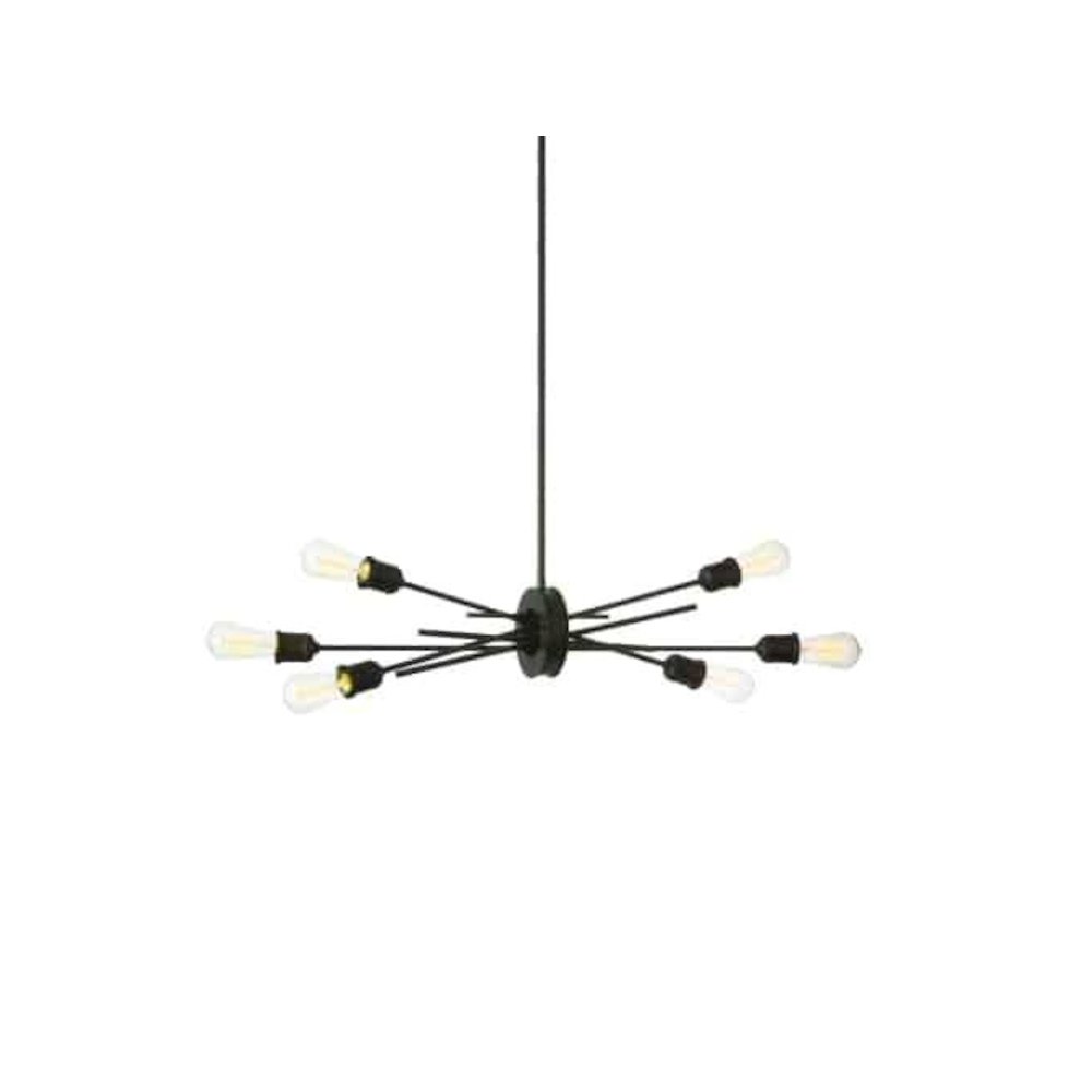 6LT Horizontal Pendant, Espresso Finish. Picture 1