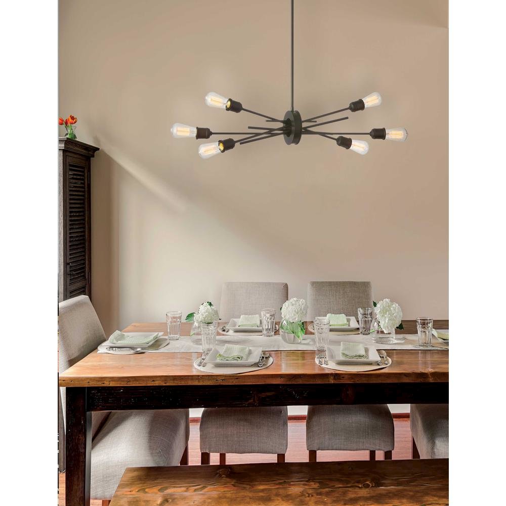 6LT Horizontal Pendant, Espresso Finish. Picture 2