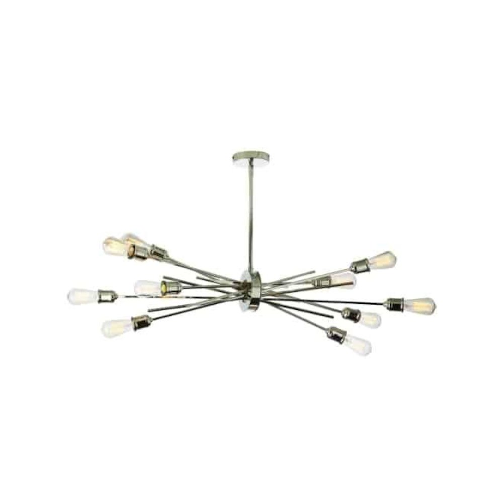 10LT Horizontal Pendant, Burnished Chrome Finish. Picture 1