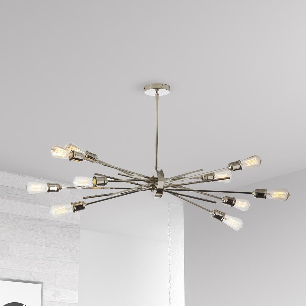 10LT Horizontal Pendant, Burnished Chrome Finish. Picture 2