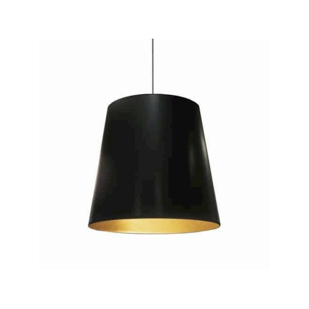 1LT Oversized Drum Pendant,Large - Blk/Gld. Picture 1