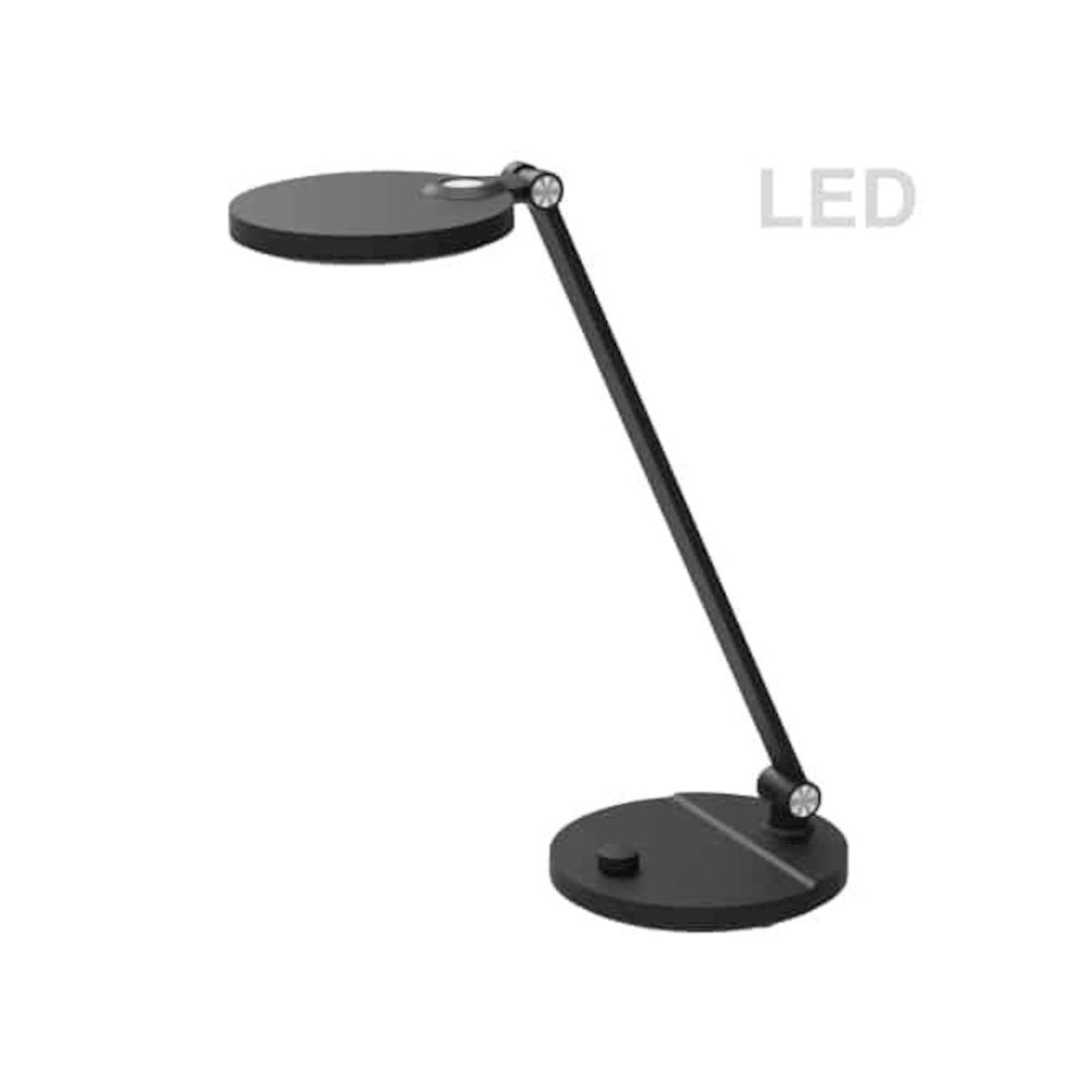 8W Table Lamp, Matte Black Finish. Picture 1