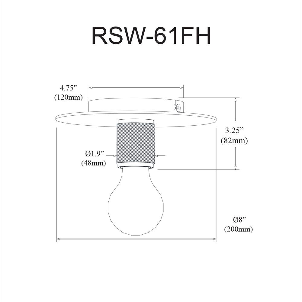 1LT Flush Mount, MB. Picture 2