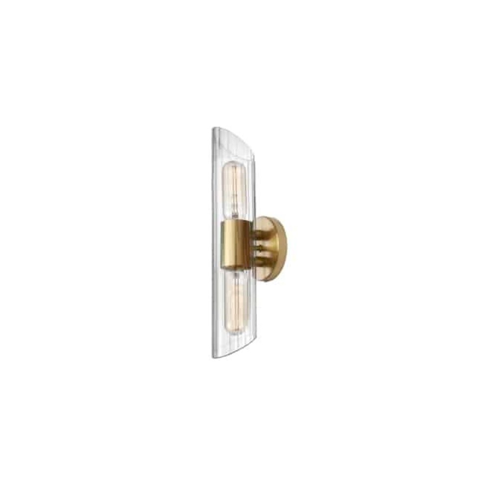 2LT Vanity, AGB, Clear Fluted Glass. Picture 1