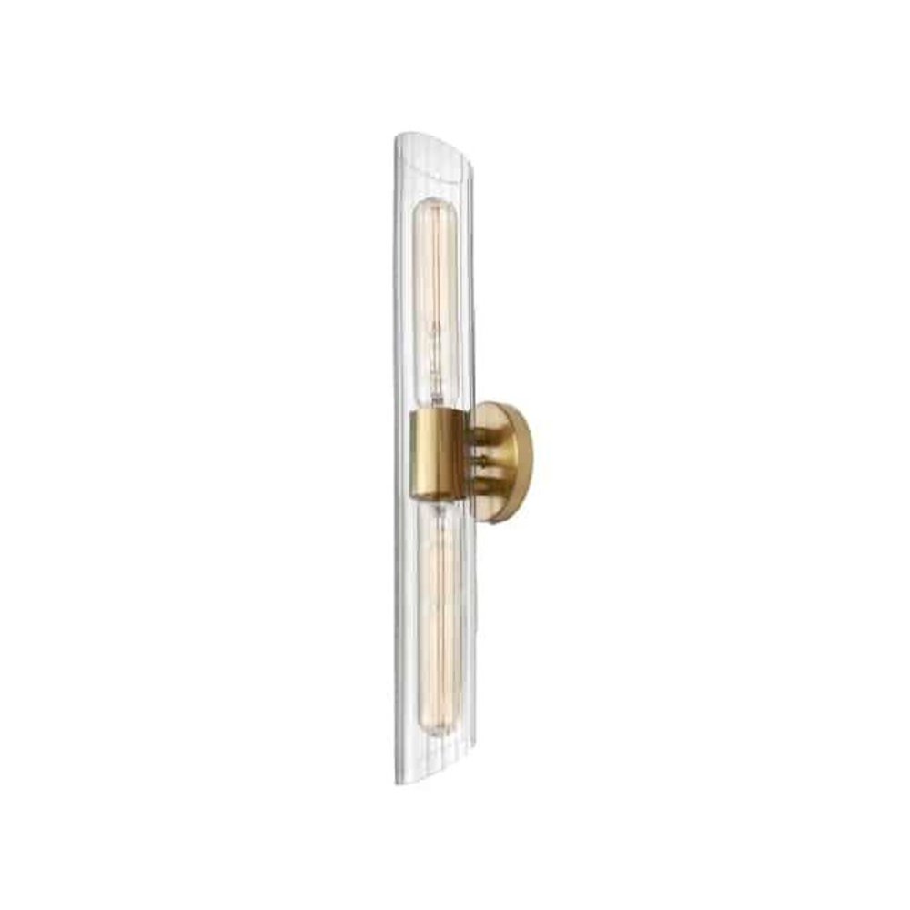 2LT Vanity, AGB, Clear Fluted Glass. Picture 1