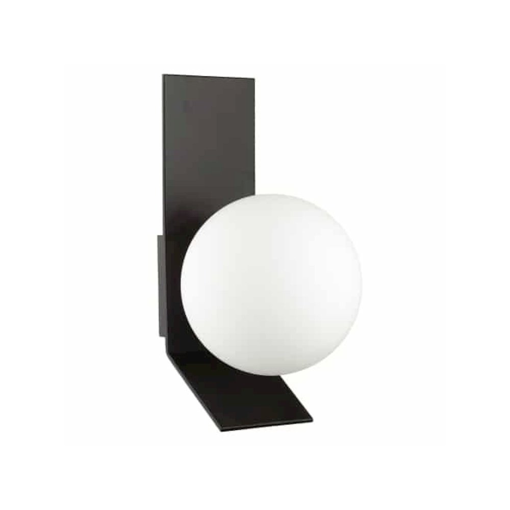 1LT Halogen Wall Sconce, MB, Opal White Glass. Picture 1