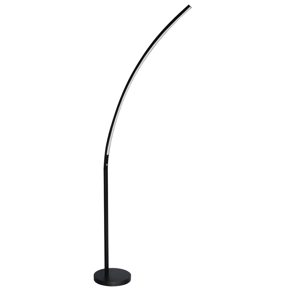 22W Floor Lamp Matte Black Finish. Picture 1