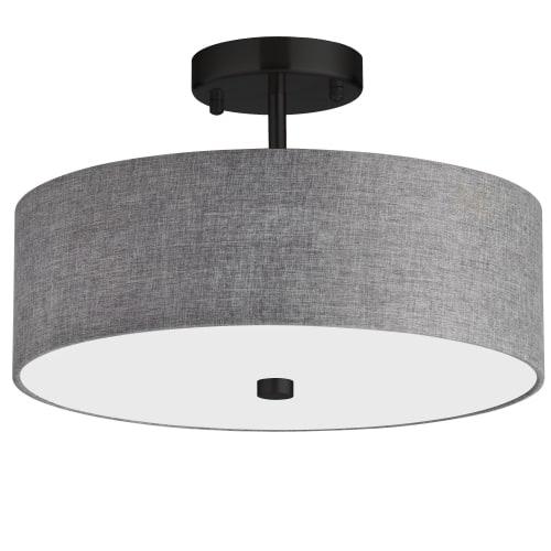3LT Semi-Flush MB, Grey Shade. Picture 1