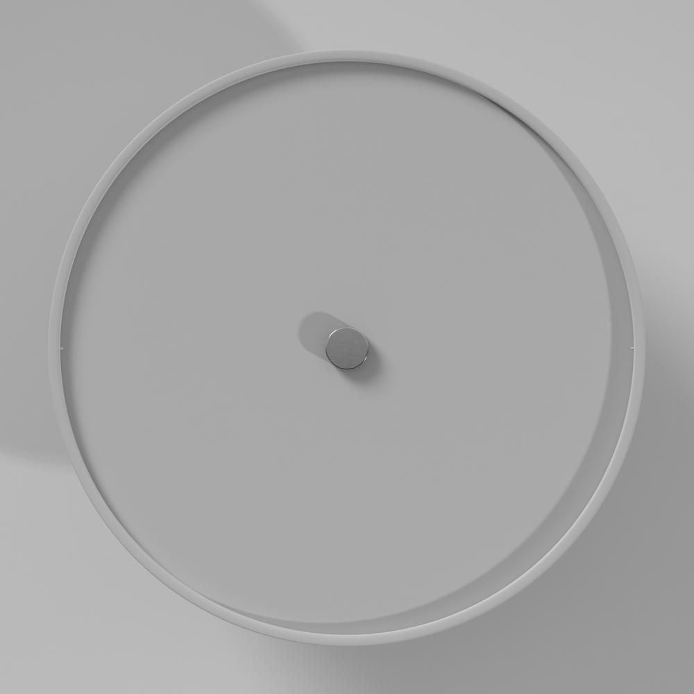 3LT Incandescent Semi-Flush PC, White Shade. Picture 6