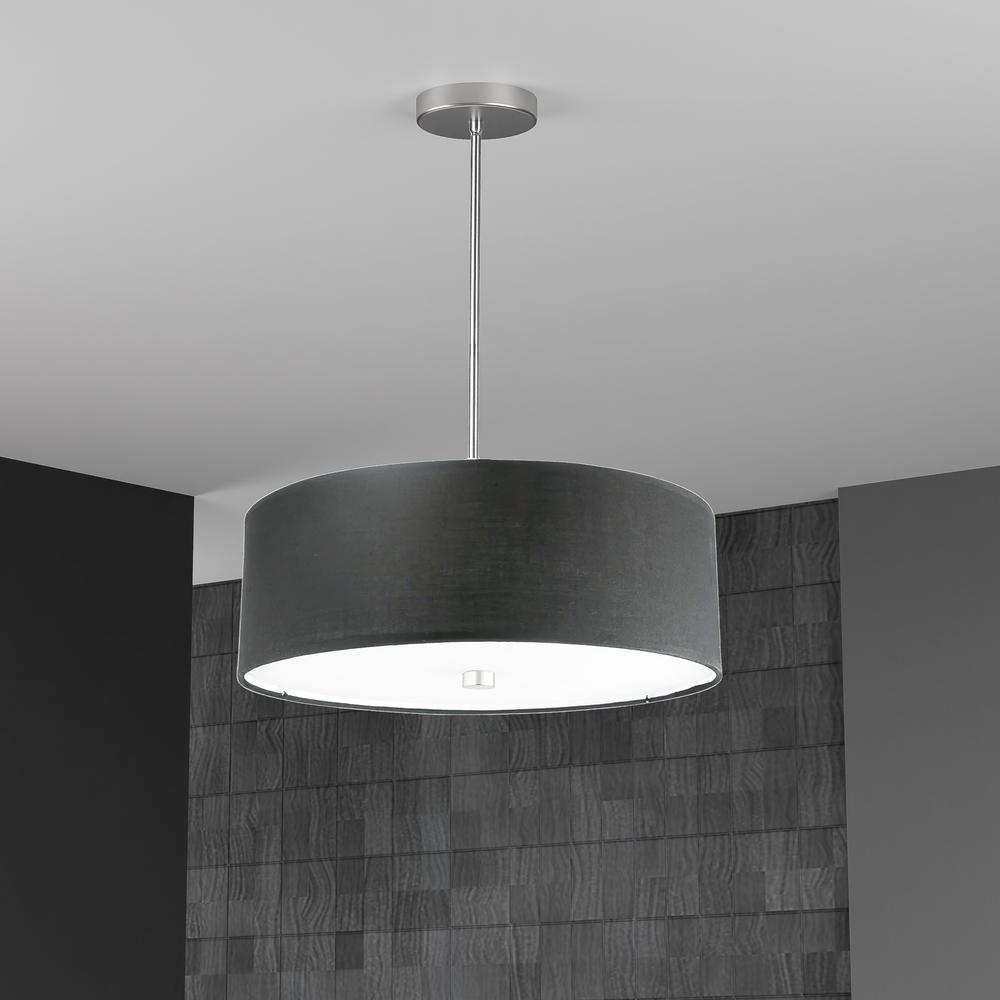 4LT Incandescent Pendant PC, Black Shade. Picture 2