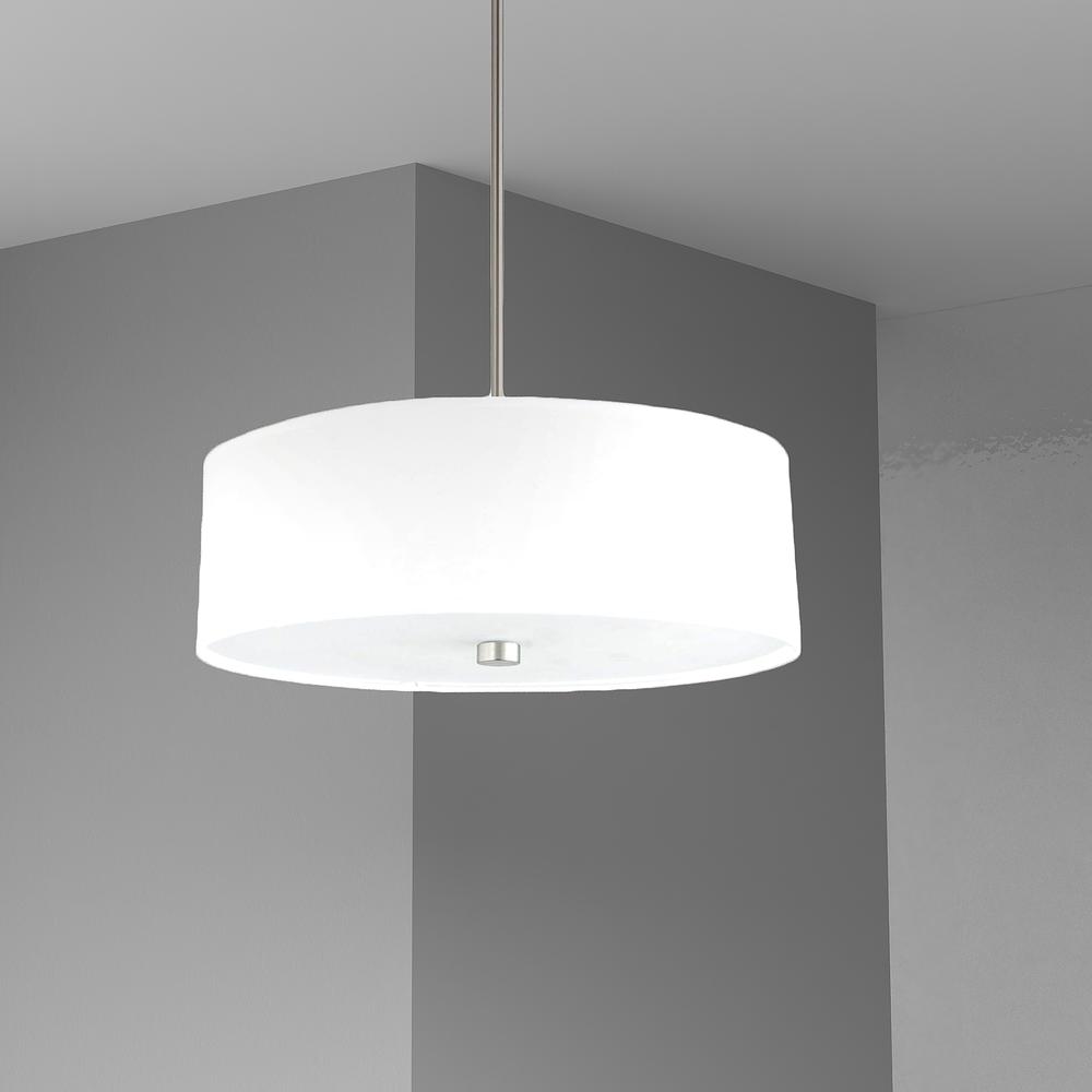 4LT Incandescent Pendant SC, White Shade. Picture 2