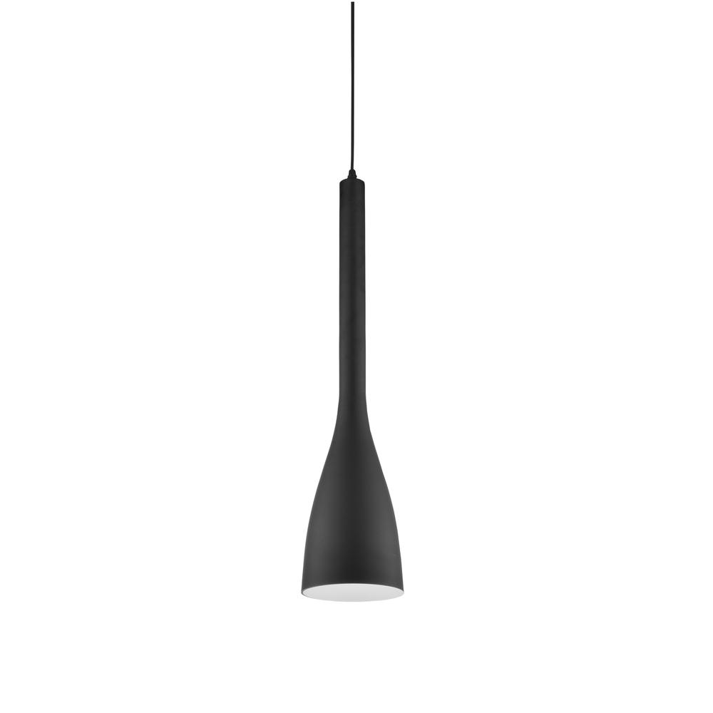 1LT Pendant, Matte Black Finish. Picture 1