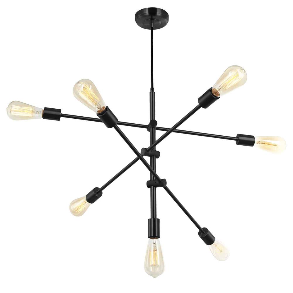 7LT Pendant, Black Finish. Picture 1