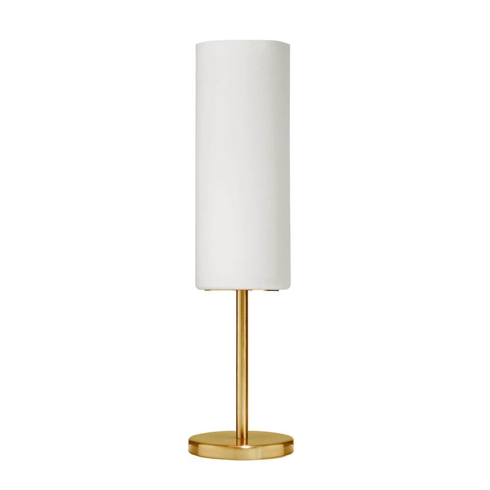 1LT Incandescent Table Lamp, AGB, WH Glass. Picture 1