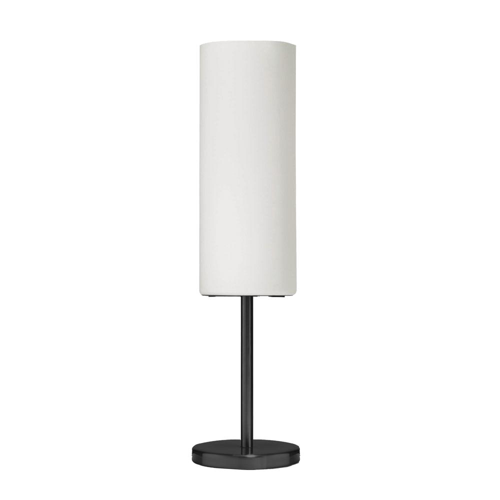 1LT Incandescent Table Lamp, MB, WH Glass. Picture 1