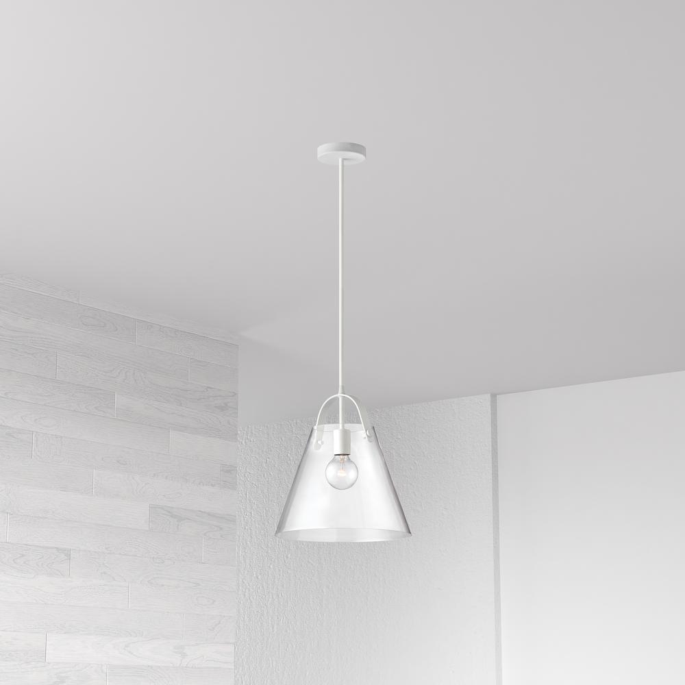 1LT Incandescent Pendant, MW, Clear Glass. Picture 2