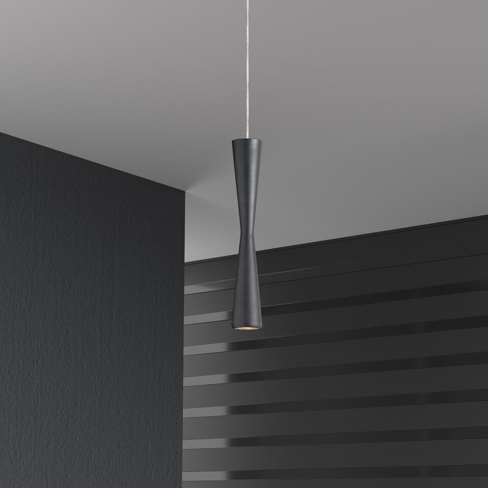 5W Pendant, Matte Black Finish. Picture 2