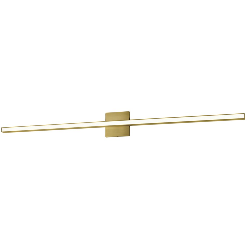 36W Colour Changing Vanity Aged Brass with Frosted Acrylic Diffuser. Picture 1