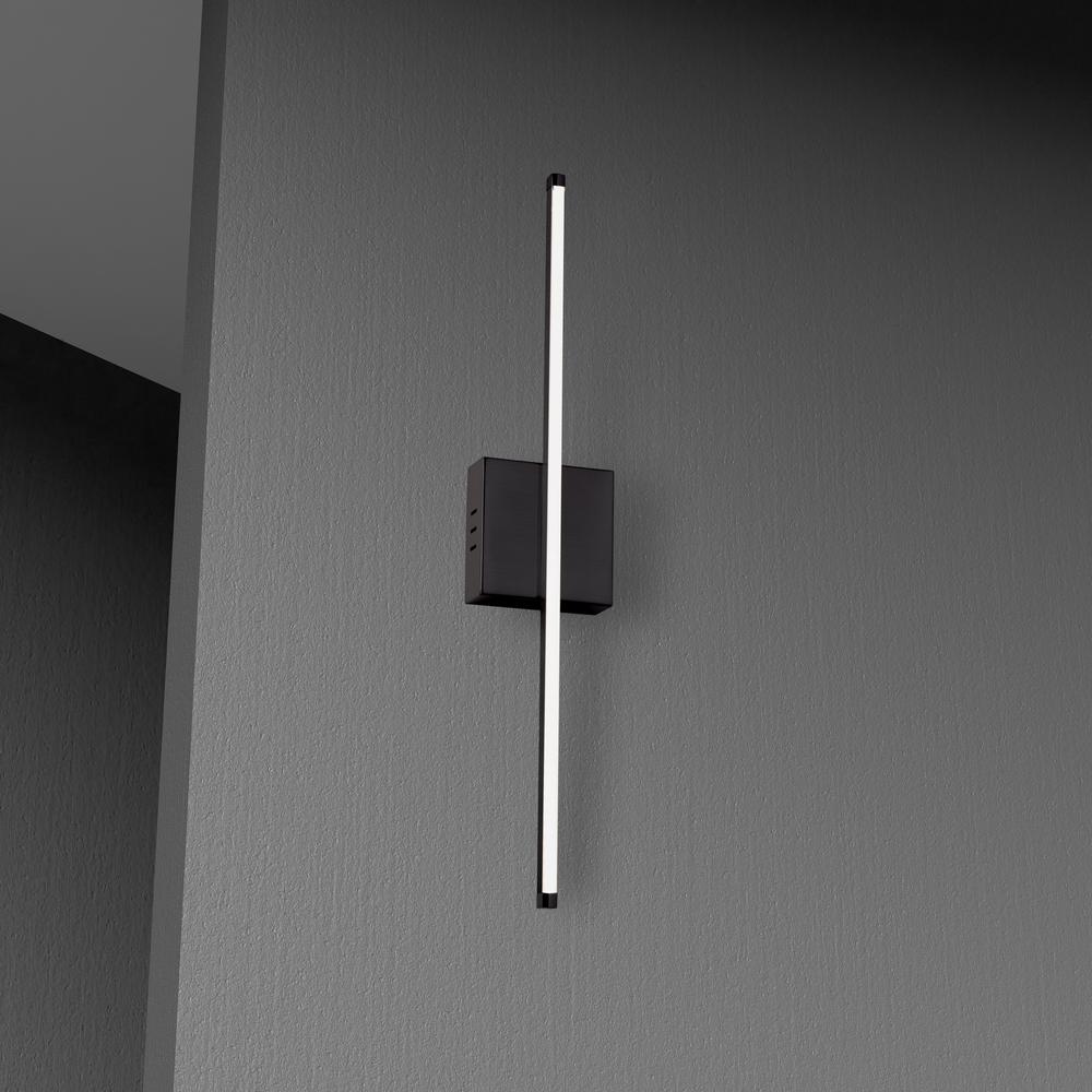 19W Wall Sconce MB,WH Acrylic Diffuser. Picture 2