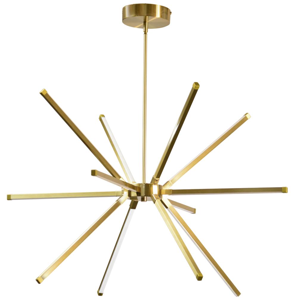60W Chandelier AGB, WH Acrylic Diffuser. Picture 1