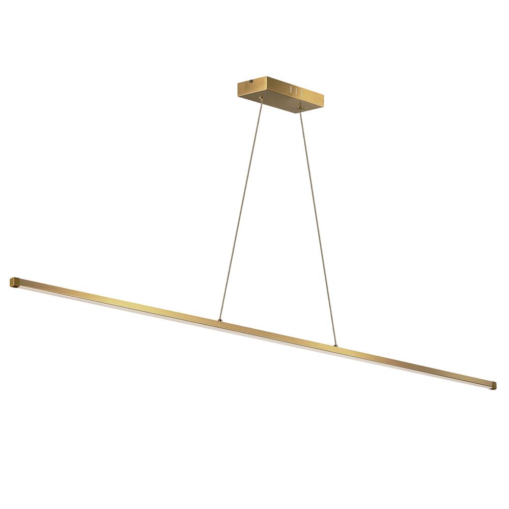 30W Horiz Pendant AGB, WH Acrylic Diffuser. Picture 1