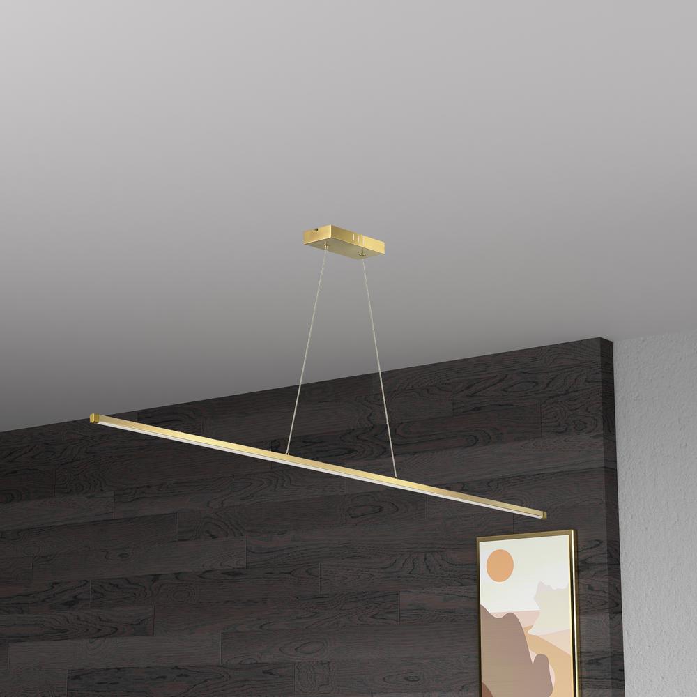 30W Horiz Pendant AGB, WH Acrylic Diffuser. Picture 2