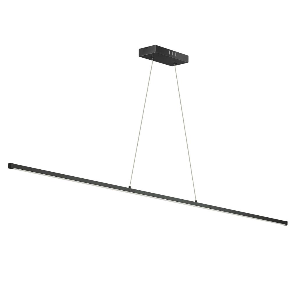 30W Horiz Pendant MB, WH Acrylic Diffuser. Picture 1