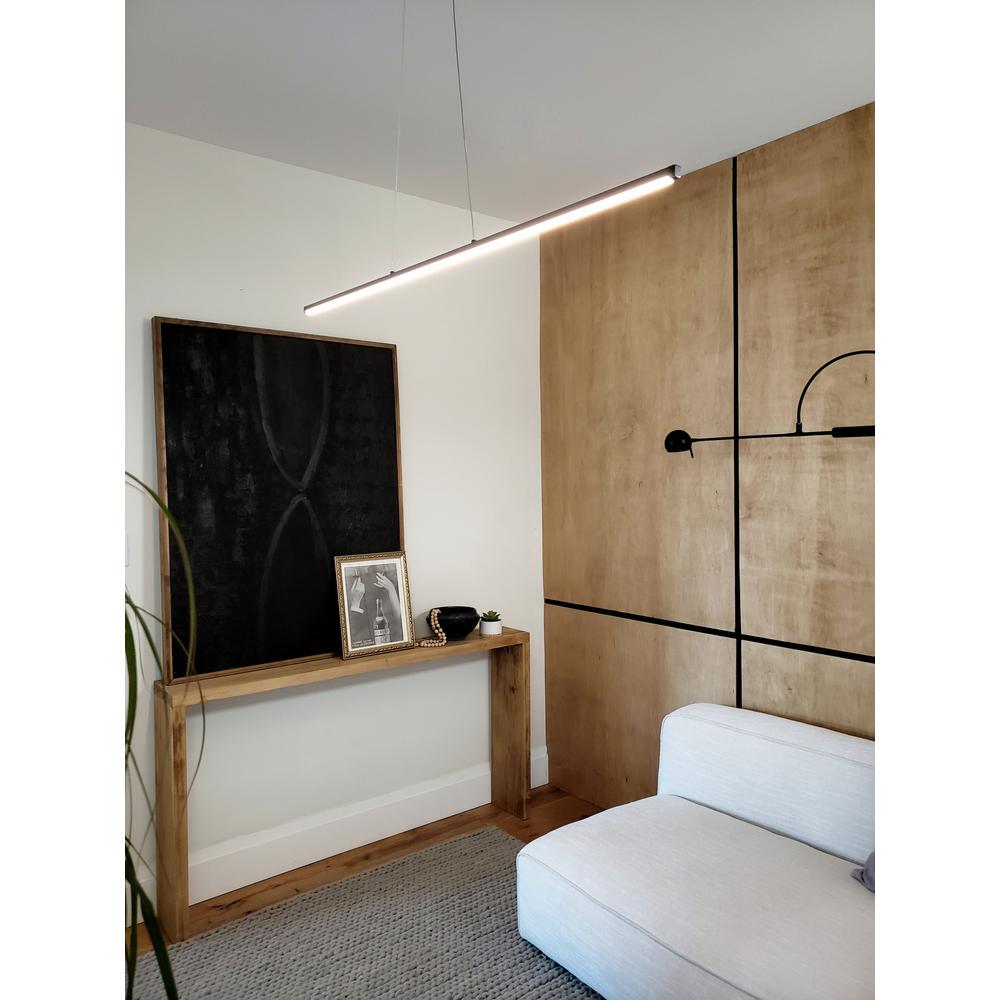 30W Horiz Pendant MB, WH Acrylic Diffuser. Picture 9