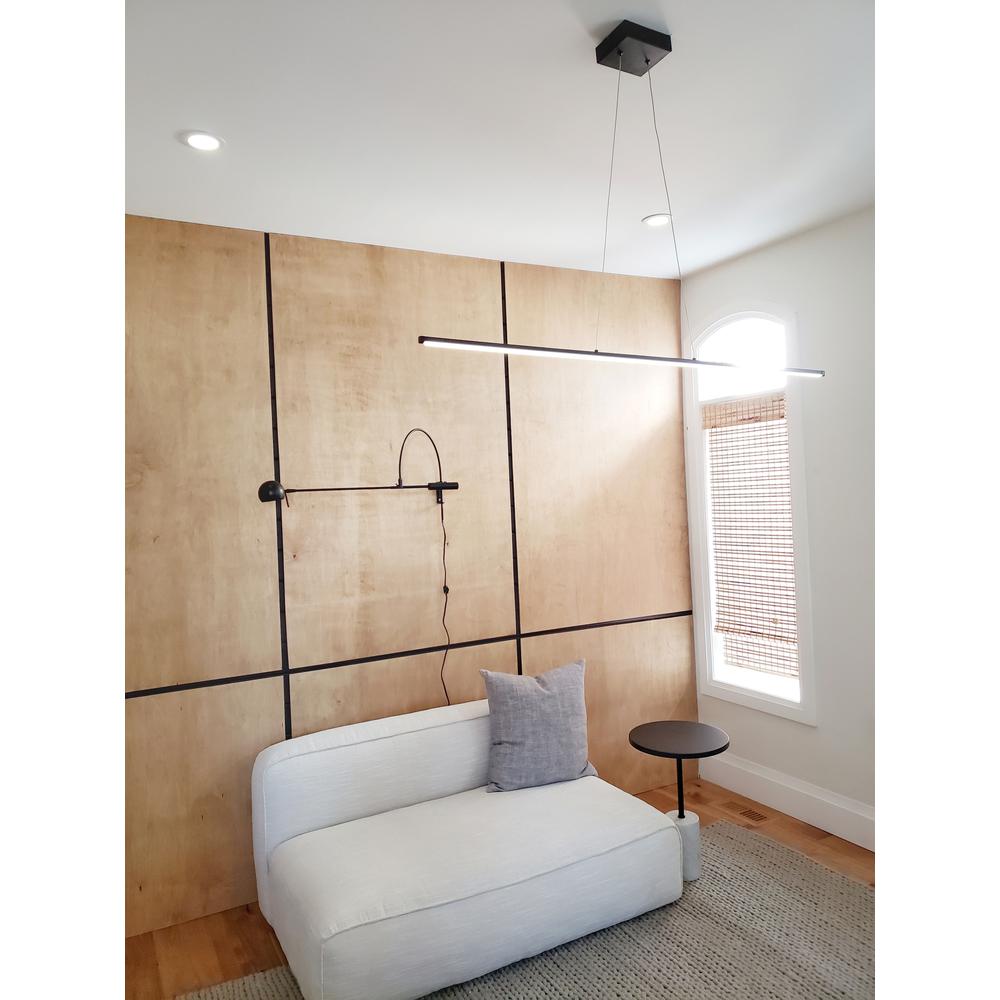 30W Horiz Pendant MB, WH Acrylic Diffuser. Picture 10