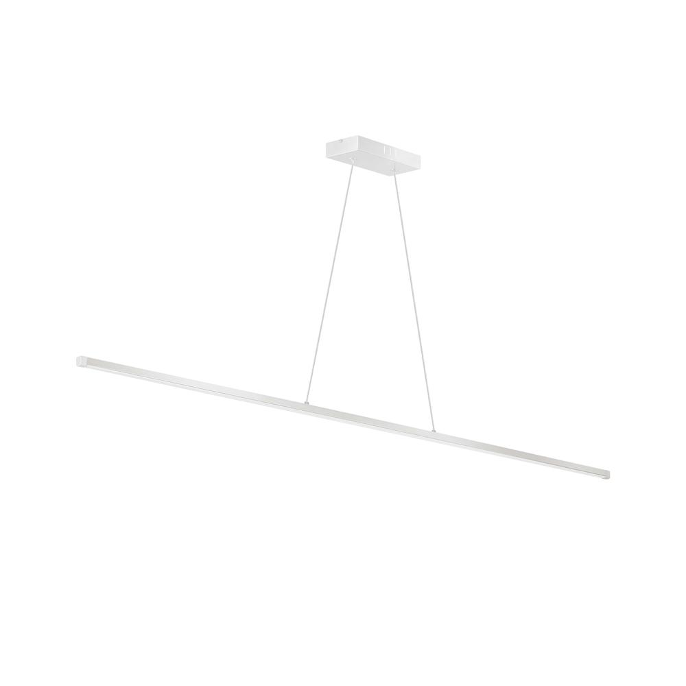 30W Horiz Pendant MW, WH Acrylic Diffuser. Picture 1