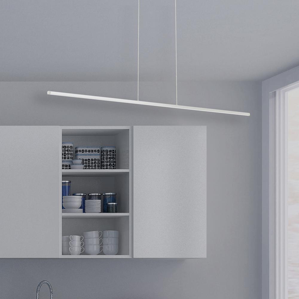 30W Horiz Pendant MW, WH Acrylic Diffuser. Picture 2