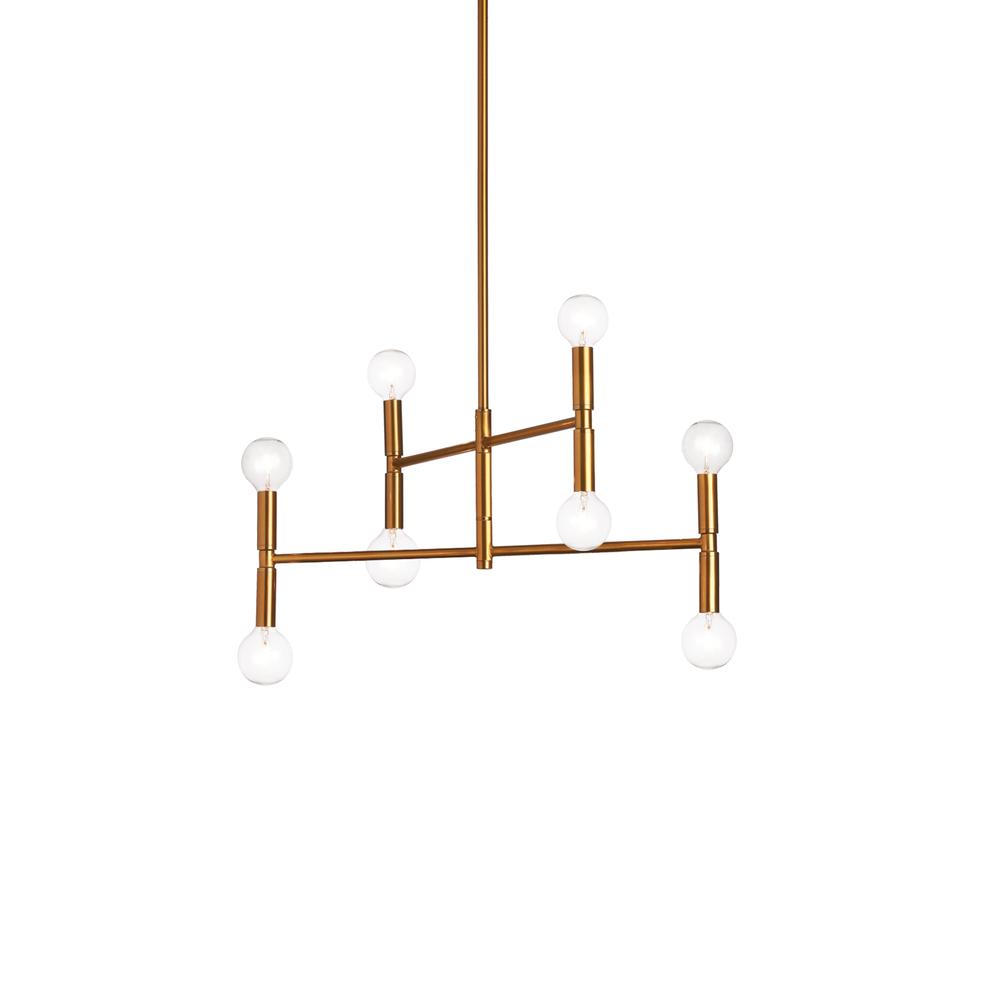 8LT Incandescent Chandelier, VB. Picture 1