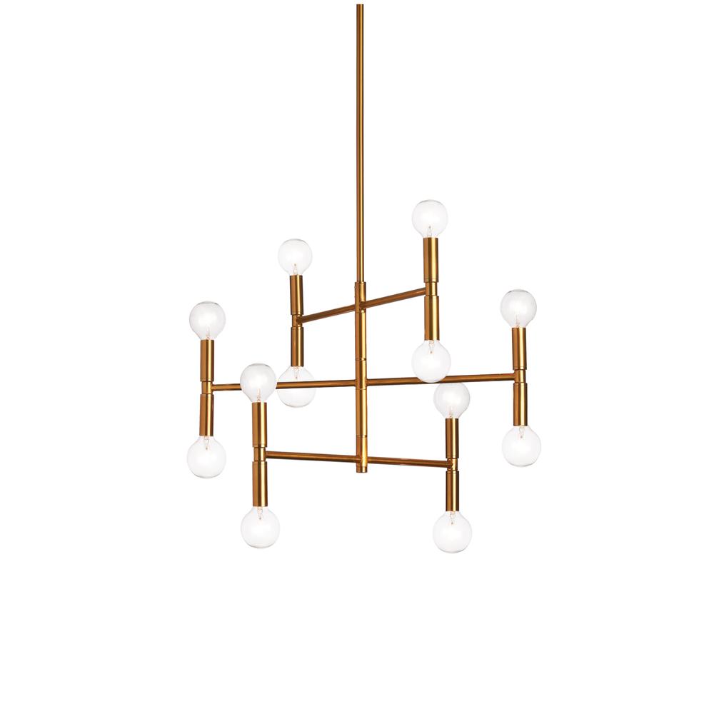 12LT Chandelier, Vintage Bronze Finish. Picture 1